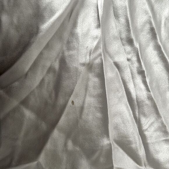 Nili Lotan Midi Cami Slip Dress Silk Silver Medium - Picture 7 of 9